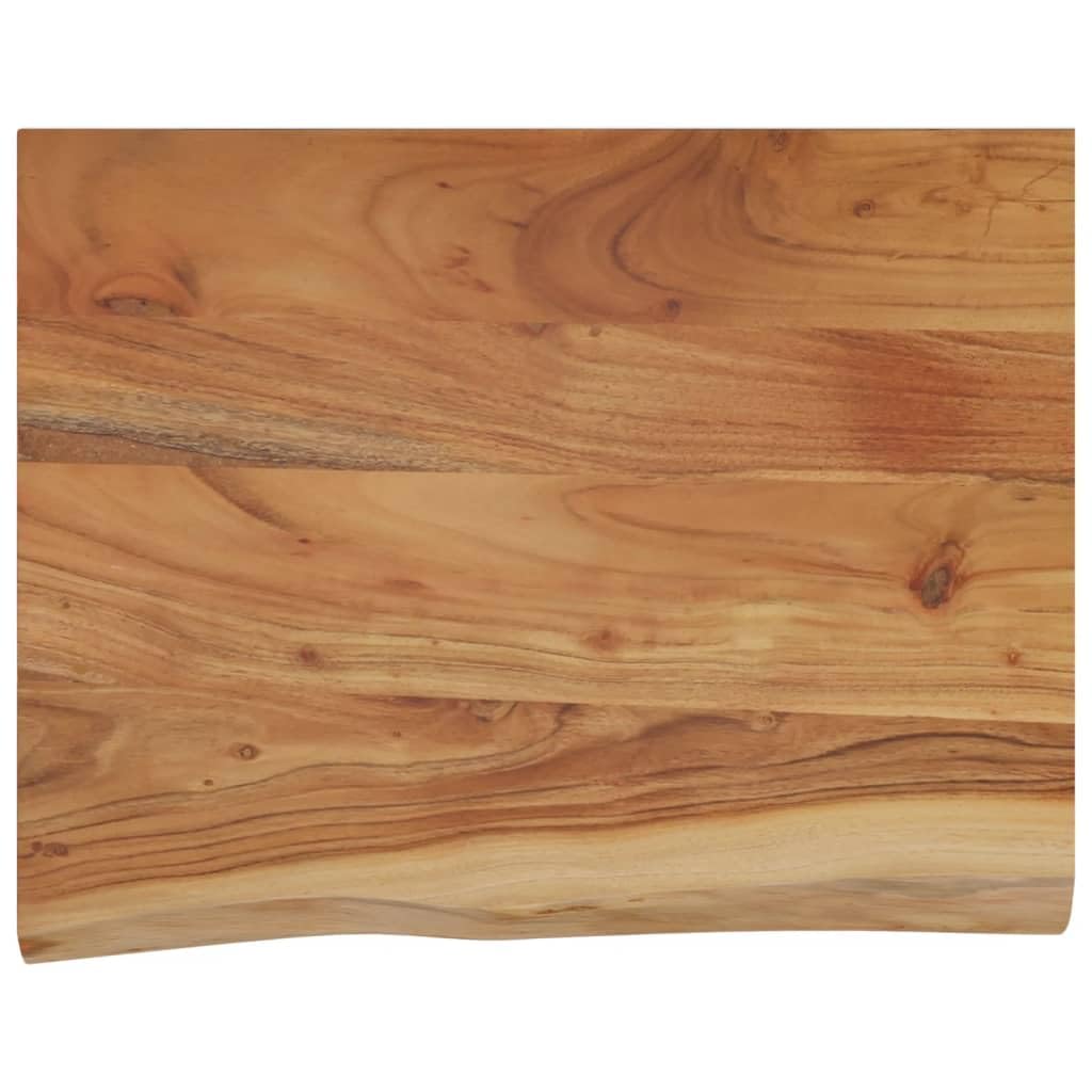 Tablette flottante en acacia pour optimiser le rangement et la décoration de votre salon