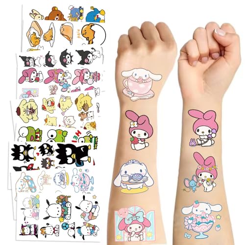 タトゥーシール 刺青シール クロミマイメロ 子供用 かわいい キャラ 防水 長持ち 刺青ステッカー 簡単貼る タトゥーシール ボディーシール タトゥー 防水シ 10個入りパッ 非公式のサムネイル
