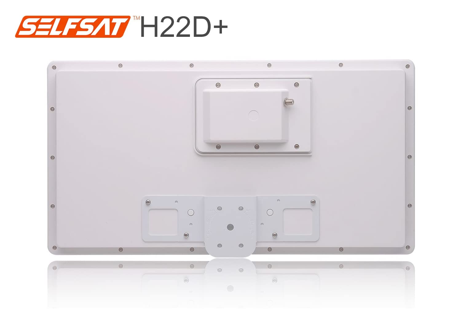 Selfsat H22D+ 1 TV SAT Antenne plate + passe-fenêtre professionnel + câble Full HD 4K
