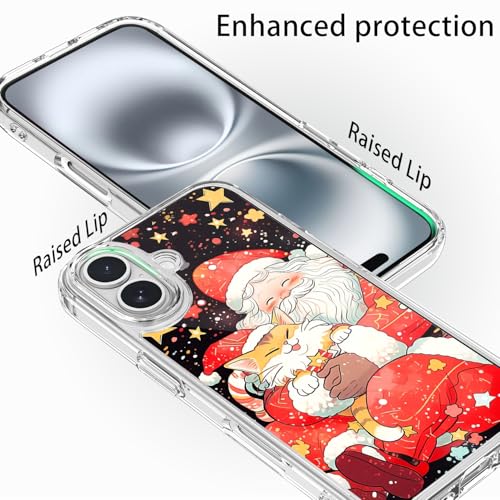 Coque Noël iPhone 16 Plus acrylique antichoc pour éviter les rayures et les chutes - 4