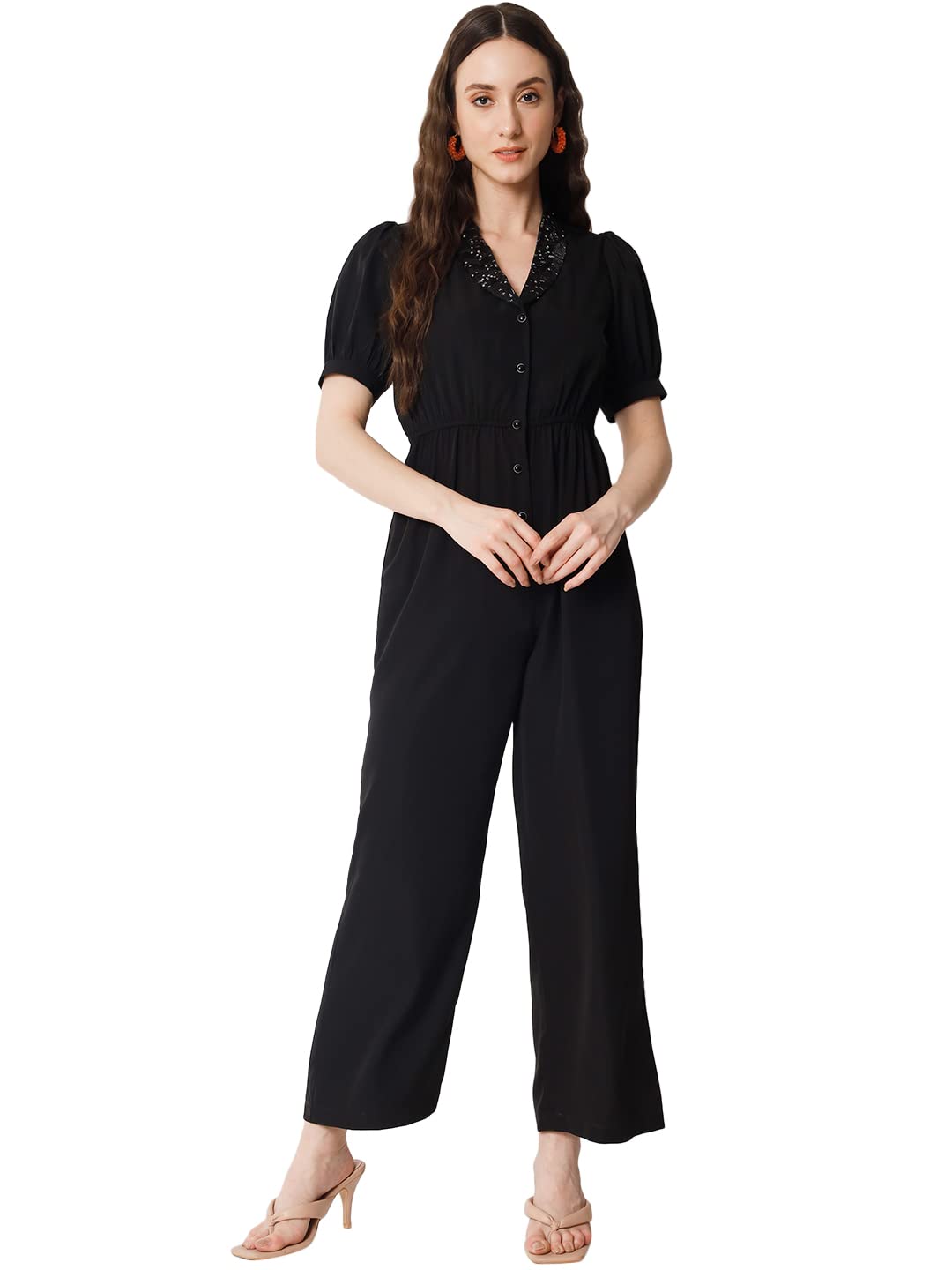 all ways you Women's Embellished Half Sleeve Poly Crepe Jumpsuit for Women (A2107JSBK556)-picture-40