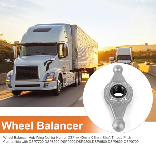 Image of Wheel Balancer Hub Wing Nut 812103 for Hunter DSP w / 40mm X 8mm Shaft Thread Pitch,Compatible with DSP7700, DSP8500, DSP9000, DSP9200, DSP9500, DSP9600,GSP9700