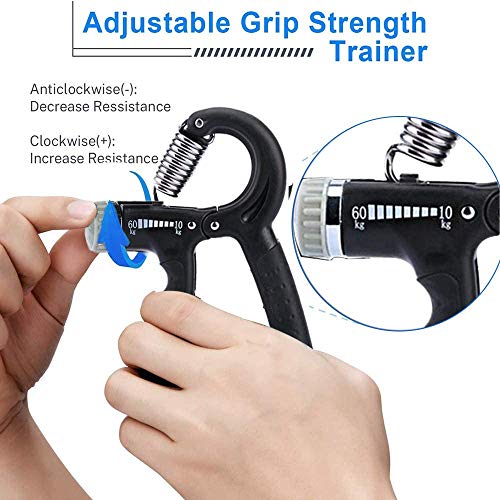 Bestmaple – Ferramenta de mão ajustável em forma de R para exercícios esportivos, força contável, fo