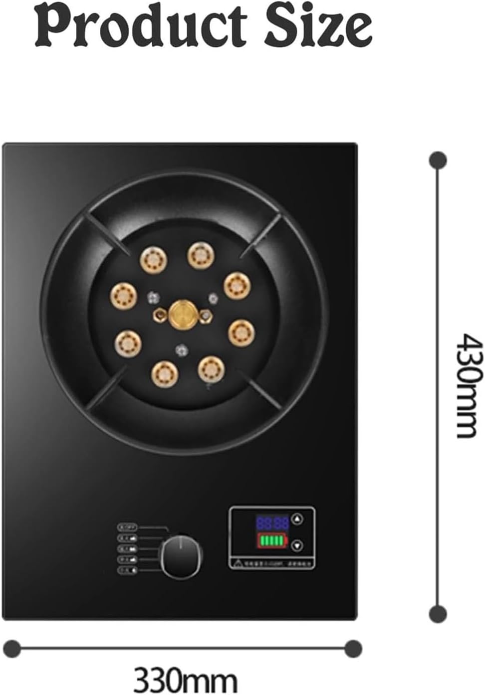 5.2KW Gas Stove - Indoor Tempered Glass Gas Cooker, Home Kitchen Stove Burner, With Timer Function, Kitchen Single Burner Gas Hob Table, For Outdoor Freestanding Camping Cooktop(LPG)