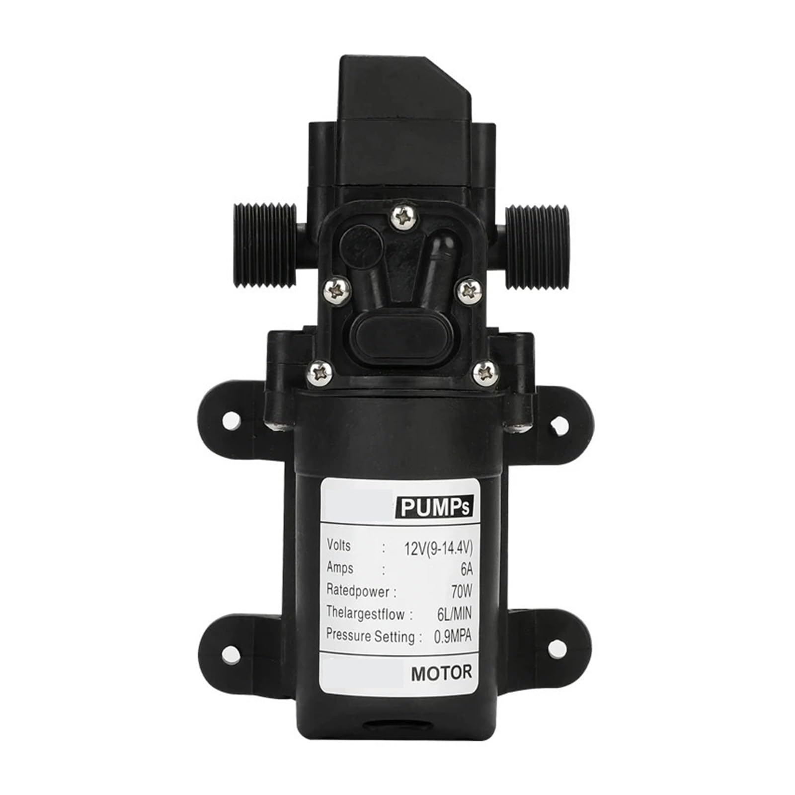 Cczrd 3 Automatic Flow Switch Dc12v 70W 130Psi Small Safe Auto Diaphragm Water Pump 6L/Min Self Priming Pumps High Pressure Smooth Operation Flow Steady Reliable(3)