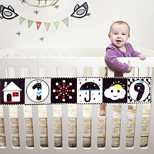 Black and White High Contrast Soft Book for Baby - High Contrast Soft Baby Cloth Book | Baby Soft Cl