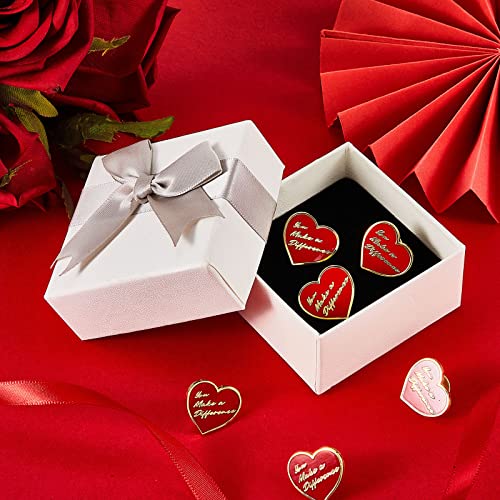 Taiyin 48 Pcs Employee of The Month Pin Bulk You Make a Difference Button Nurse Pins Heavy Duty Heart Motivational Lapel Pins Gift for Staff Team Volunteer Nurse Teacher Bulk4