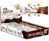 HIGH Protein Riegel- Low Carb Proteinriegel mit hohem Proteingehalt - ohne Palmöl - Glutenfrei - unglaublich lecker - Made in Germany (Chocolate Salted Peanut Crisp, 12er Box) EINFÜHRUNGSPREIS