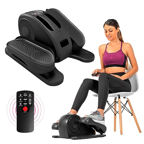 Raganet, Maquina Eliptica Electrica, Maquina para Pedalear con Control Remoto, Ayuda de Pedaleo Motorizado con 3 Velocidades, Pantalla LED y Base Antideslizante