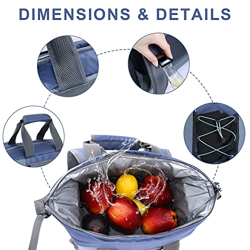 Abccamping Cooler Backpack, 24-Can（15L） Lightweight Insulated Bag, Leak Proof Soft Cooler Bag - Keep 24 Hours For Camping, Fishing, Road Tripping, Hiking, Picnicking, Beach #TOP4