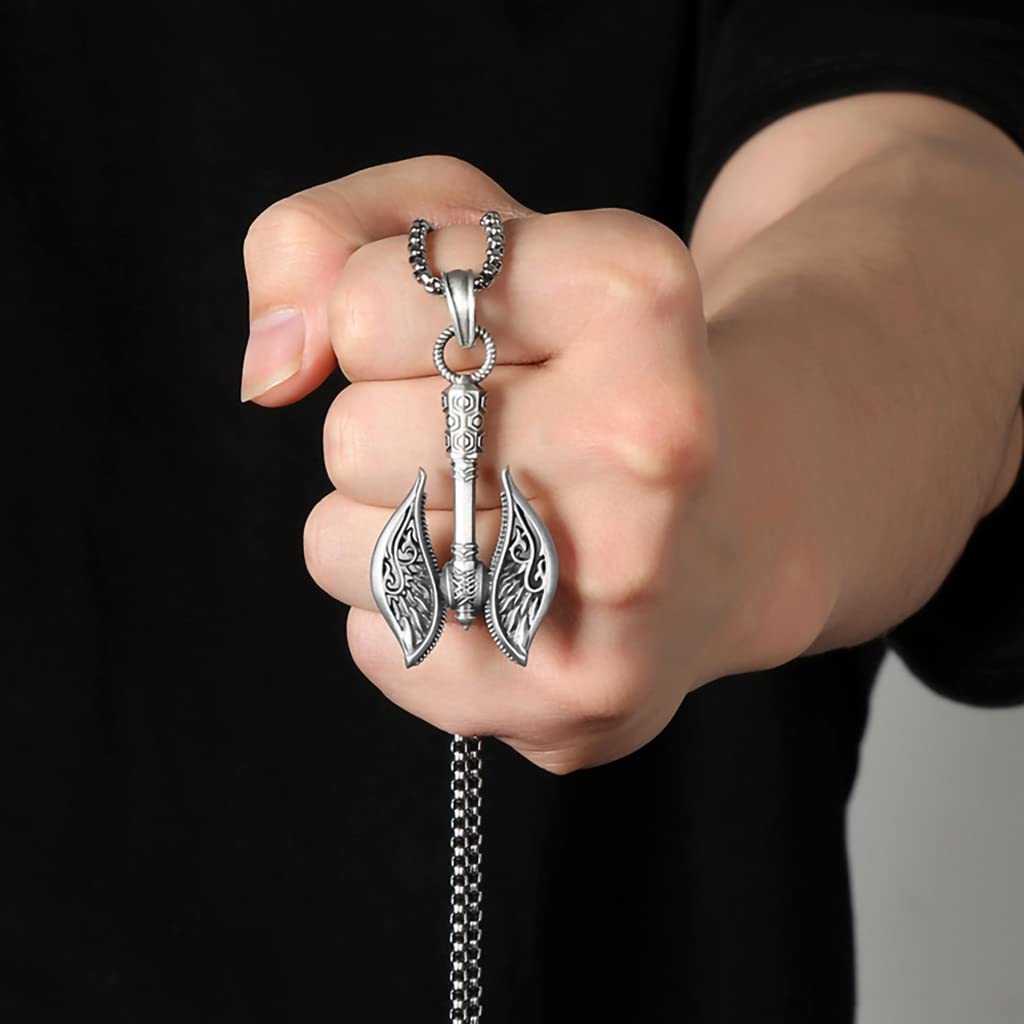 Wholsale Noorse tinnen hanger ketting - Viking wolvenkop voor je winkel Wholsale Noorse tinnen hanger ketting - Viking wolvenkop voor je winkel