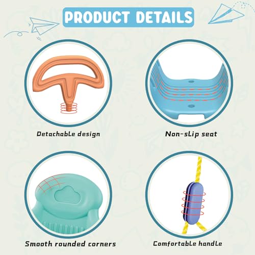 3 in 1 Baby Swing for Infants to Toddler, Baby Swing Outdoor/Indoor with Ceiling Hook, Swing Sets for Backyard with Adjustable Straps