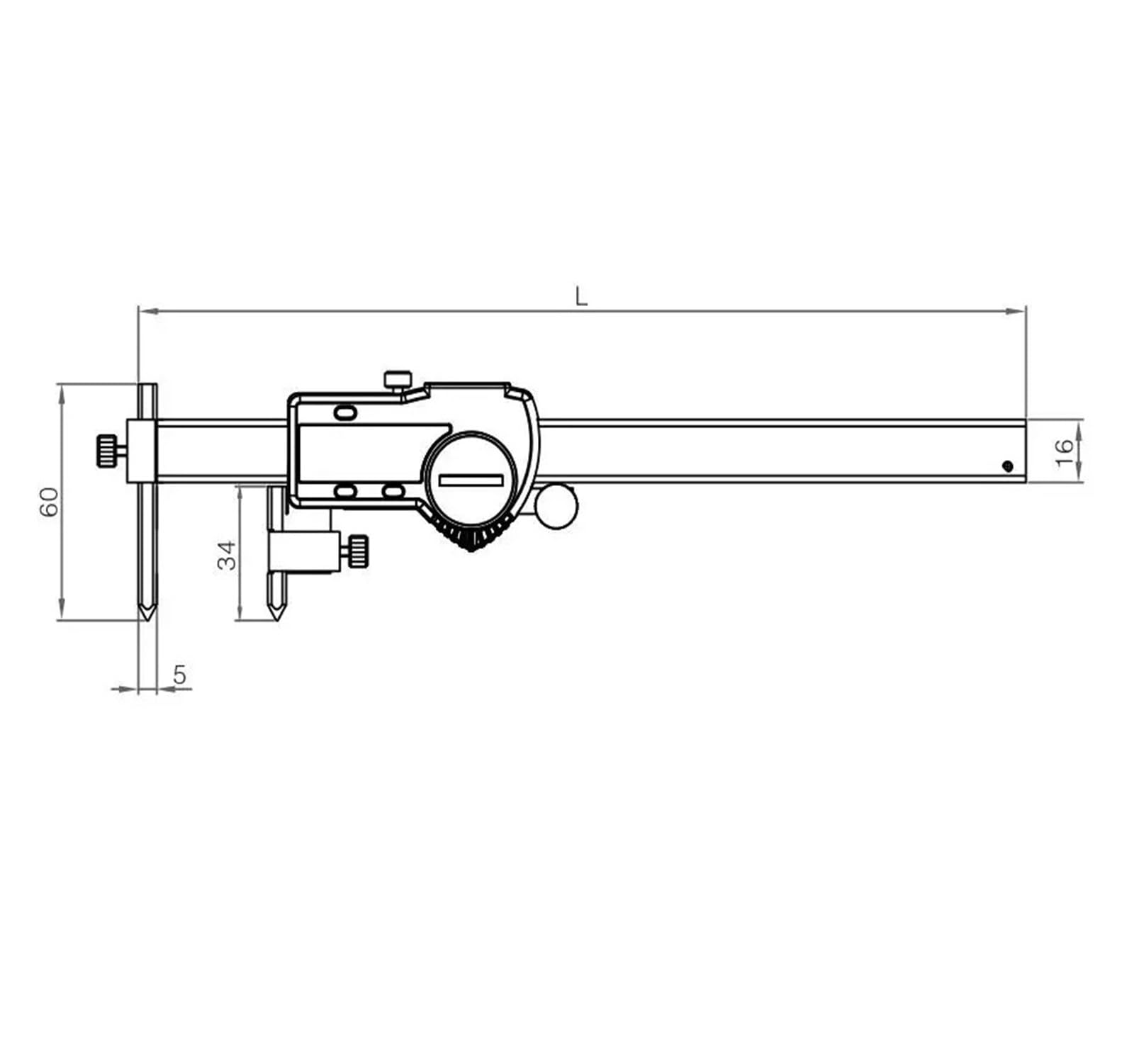 Calibrador digital de acero inoxidable, calibrador digital electrónico