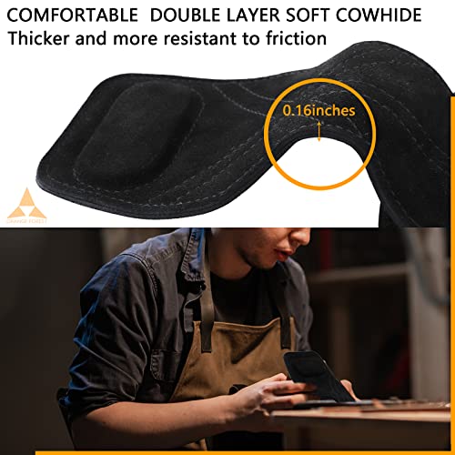 Weight Lifting Wrist Strap With Durable Double Layer Leather, Adjustable Neoprene Padded Weightlifting Wrist Strap For Deadlift Powerlifting And Pull Up, Gym Lifting Grips For Men Women (Pair) #TOP1