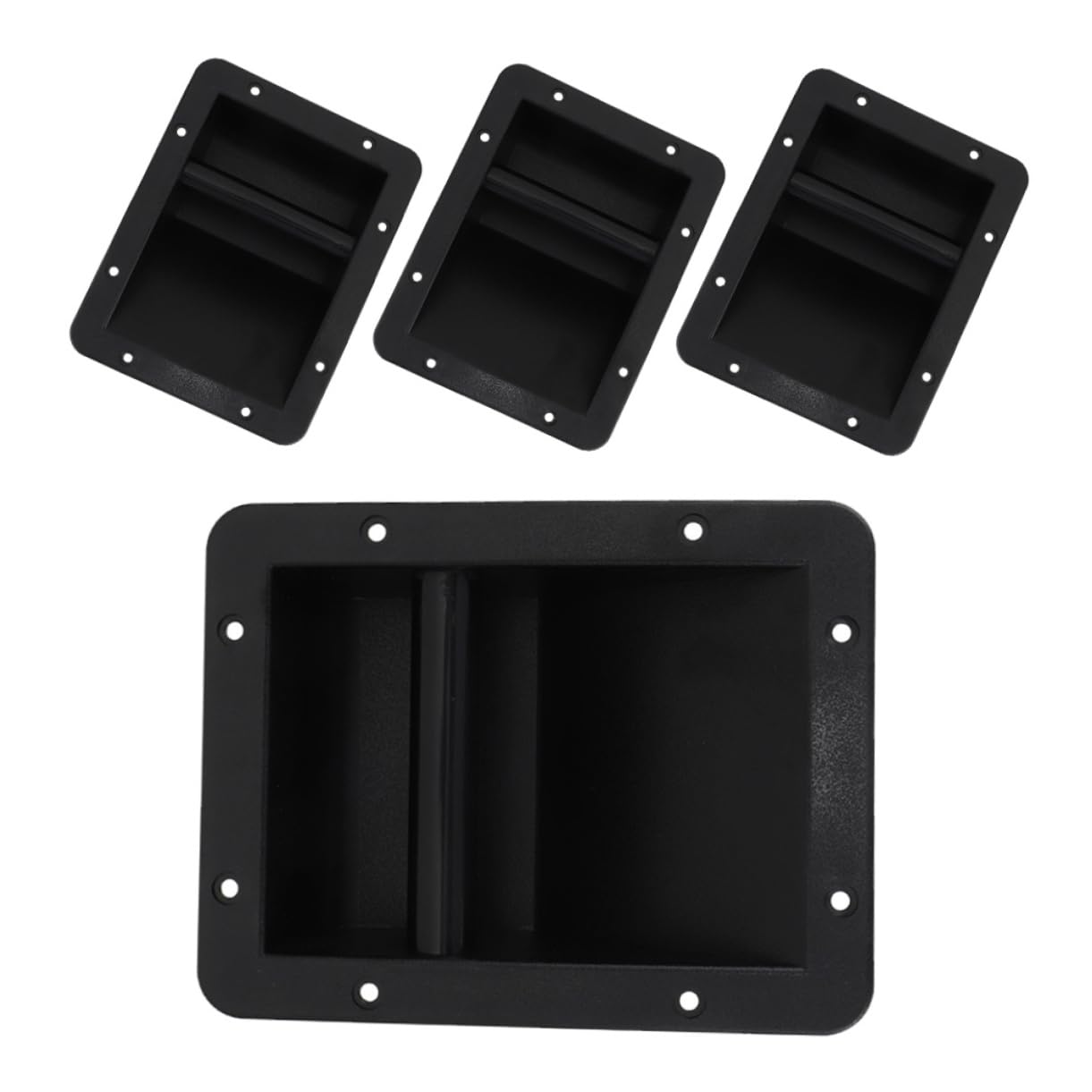 Mikikit 4pcs Plastic Speaker Handle Carry Grip for Amplifiers Comfortable and Secure Mounting for Stage Equipment and