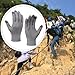 rockible Winter Touchscreen Gloves Cycling Mittens Non Slip Full Finger Climbing Gloves Warm Mittens for Running Snow Riding Sports, Grey, Women