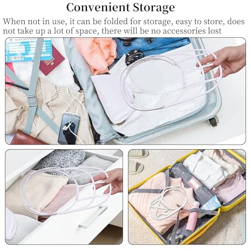 FINEVERNEK Cap Washer für Baseballkappen, Zusammenklappbares Cap Washer, Baseball Cap Schutzhalterung mit Waschrahmen, Cap Waschmaschinen für Waschmaschine & Geschirrspüler