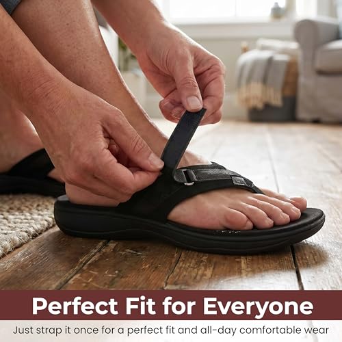 Image of Clarks Womens Breeze Sea Flip-Flop Sandals - Comfortable Flip Flop with Adjustable Hook and Arch Support - Casual Summer Wearing Cloudsteppers for Everyday