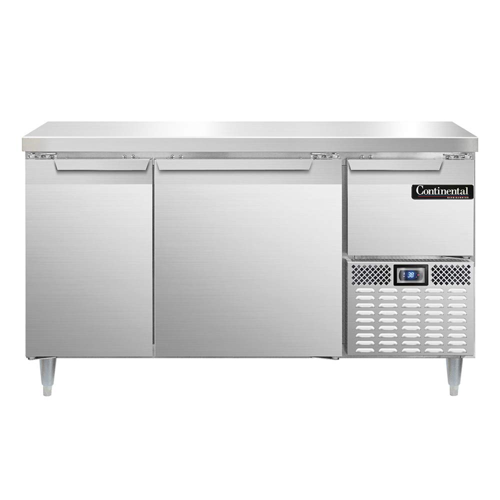 Continental Refrigerator DLRA60-SS Designer Line Refrigerated Base Worktop Unit, 60