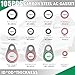 195PCS Car AC O Ring Kit Includes Gaskets/O-Rings,Multi-spec Car AC Seal Kit for Providing Tight Seal,Professional Cars O Ring Assortment Kits for R12/R134A Refrigerant Cars ACS