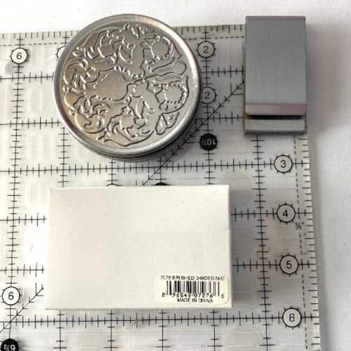 Matte Silver Double Sided Thick and Solid Stainless Steel Money Clip with Tin Gift Box4