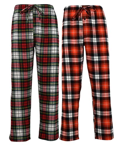 Image of Andrew Scott Men's Flannel Drawstring Pajama Pants | Plush Flannel Fleece | Pockets | Drawstring
