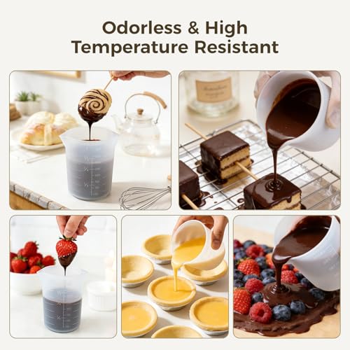 Set 6 Vasos de Silicona para Medir Chocolate 100-350ml miniatura 7
