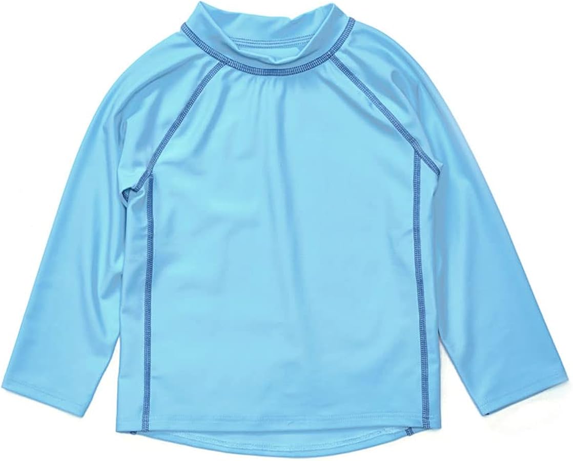 Leveret Long Sleeve Baby Boys Girls Rash Guard Sun Protected UPF + 50 Kids & Toddler Swim Shirt (12 Months-5 Toddler)