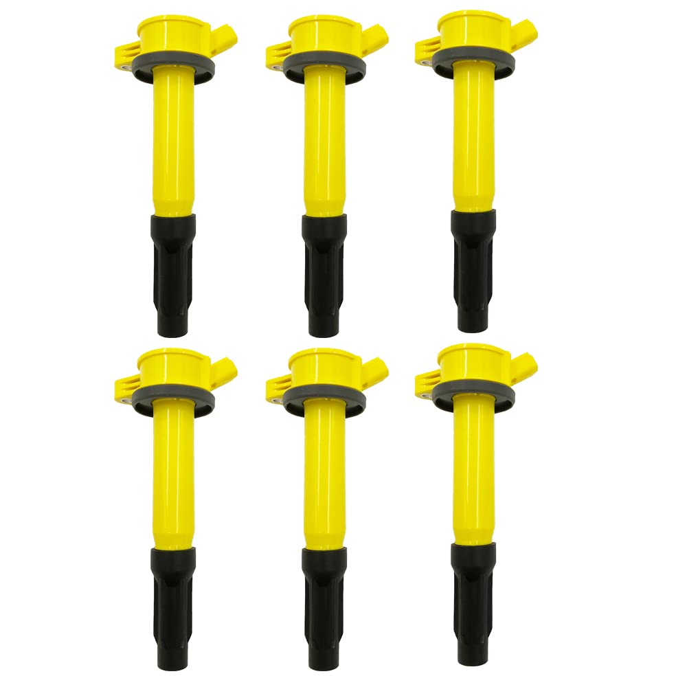 ARKAUTO6PCS HIGH PERFORMANCE IGNITION COIL ARK-IG486-Y UF486 UF-486 C1594 6E5E12A375BB 6E5E-12A375-BB DG514 DG-514 FOR Ford Escape Fusion Lincoln Zephyr Mazda Tribute Mercury Mariner Milan 3.0L V6