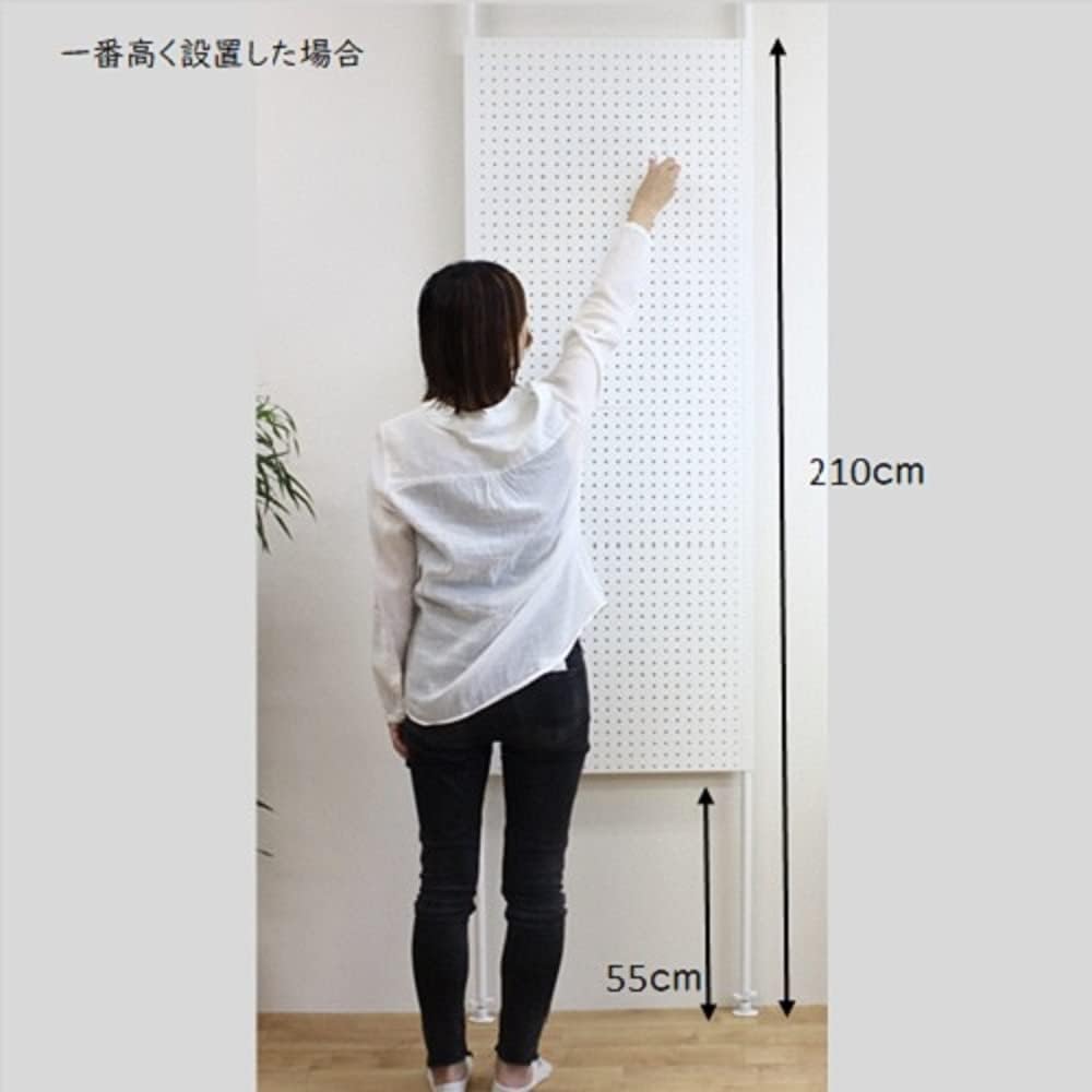 ステラNEXT 突っ張りパンチングパネル 000529 (W600, 黒