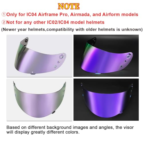 Image of PSLER Shatterproof Helmet Visor for Airform Airmada Airframe pro,Purple