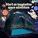 Mnagant Kids Play Tent-61”x61”x45”Imaginative Play Popup Tent Space World Tent for Kids Indoor/Outdoor Fun-Kids Galaxy Dome Tent Playhouse for Boys and Girls,Perfect Kid’s Gift