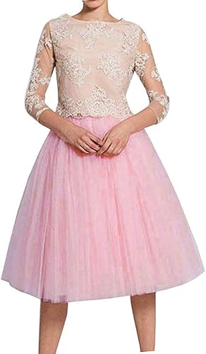 Falda de tul de 5 capas para mujer, longitud del té, cintura alta, tutú para boda, fiesta, noche