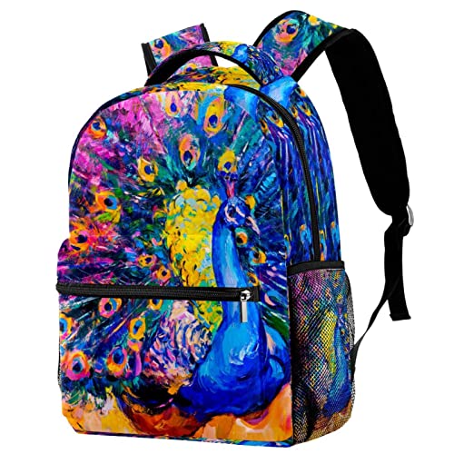 Sac à dos léger paon de la classe aux sorties de loisirs