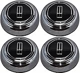 BB Auto Set of 4 Chrome Wheel Hub Center Caps Covers Replacement for 1993-1997 Lincoln Town Car