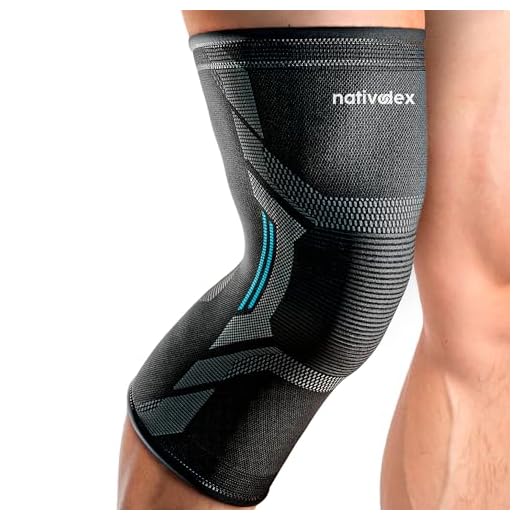 NativoDex Rodillera Menisco y Ligamento de Compresión Antideslizante – Rodillera Ortopédica Deportiva Estabilizadora para Hombre y Mujer – Soporte para Running, Gimnasio, Artrosis, Tendinitis y Rótula