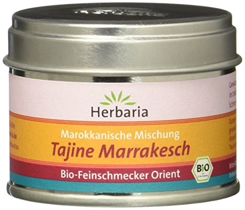 Herbaria Tajine Marrakesch Marokkanisches Gewürz Bio, 40 g Dose