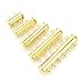 BEADNOVA 10pcs Gold Plated Multi Strand Slide Magnetic Tube Lock Clasp/Connectors for Jewelry Necklace Bracelet Making Findings