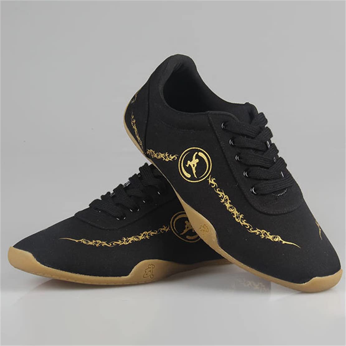 Lona Artes Marciales Zapatillas para Hombres, Respirable Kung Fu Tai-Chi Zapatos Antideslizantes Moda Qigong Wing Chun Entrenadores