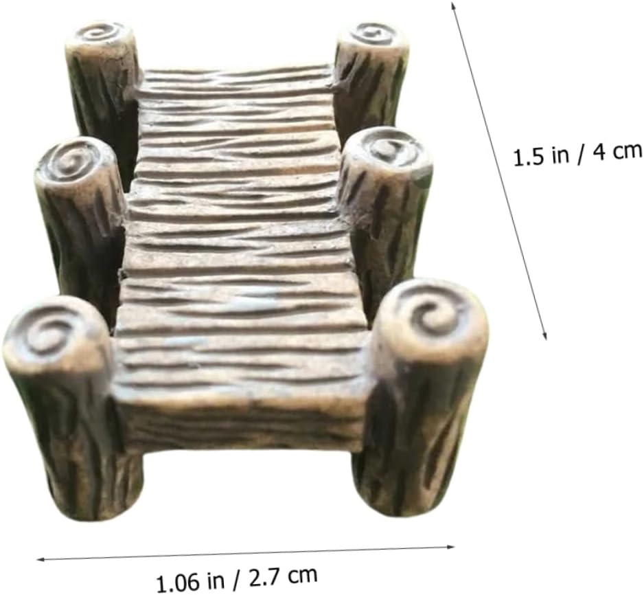 TOYANDONA 10 Piece Miniature Bridge Resin Decor for Micro Landscaping
