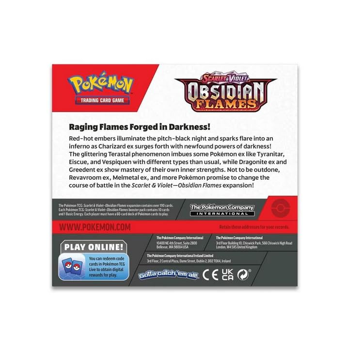 未開封 英語版ポケカ正規品 バラパック 5パック Obsidian Flames