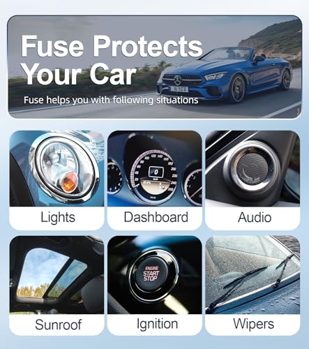 JOREST 360 stuks assortimentskit voor autozekeringen, 160 mini-zekeringen voor auto's, 90 standaard autozekeringen + 50 microzekeringen + 60 micro2 - voor campers, vrachtwagens, motorfietsen (2A 3A 5A - Afbeelding 6