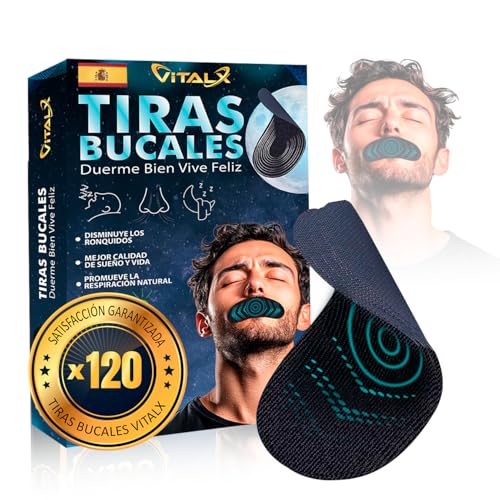 VITALX® SUPER PACK 120 MOUTH TAPE PREMIUM + Guía De Uso | Máxima DURACIÓN y CONFORT | Mouth Tape for sleeping | Antirronquidos para dormir | Tiras bucales para dormir | Tapa bocas para dormir