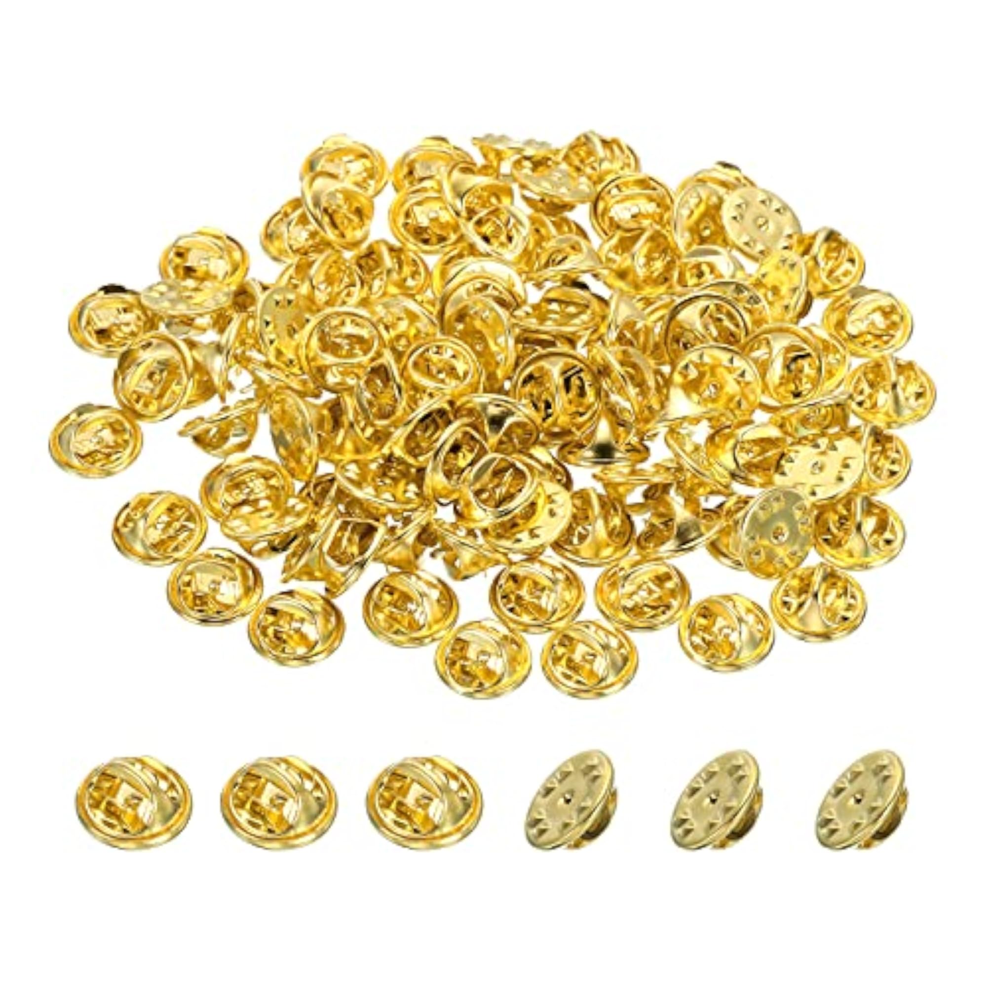 100 Pack Metal Lapel Pin Backing, Decorative Accessories
