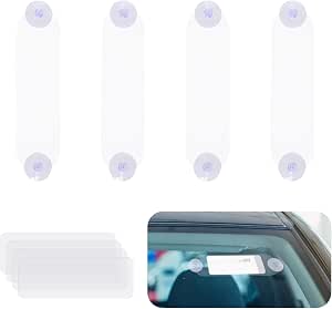 EZ Pass Toll Tag Holder - Strong Suction Cup & Strips, Fits Most US Tolls
