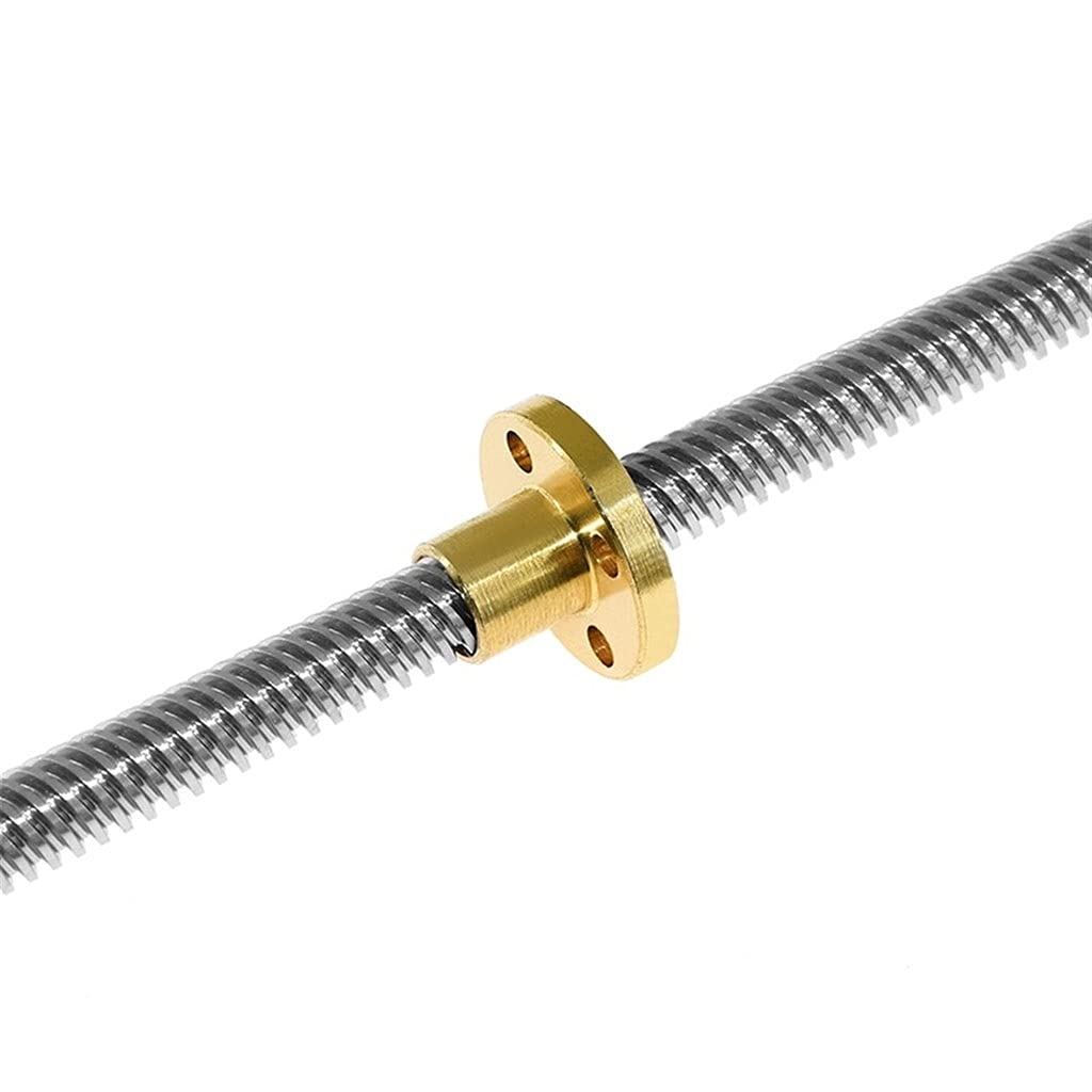 Trapezgewindespindel, Trapezförmige Leitspindel aus Edelstahl(350mm with nut)
