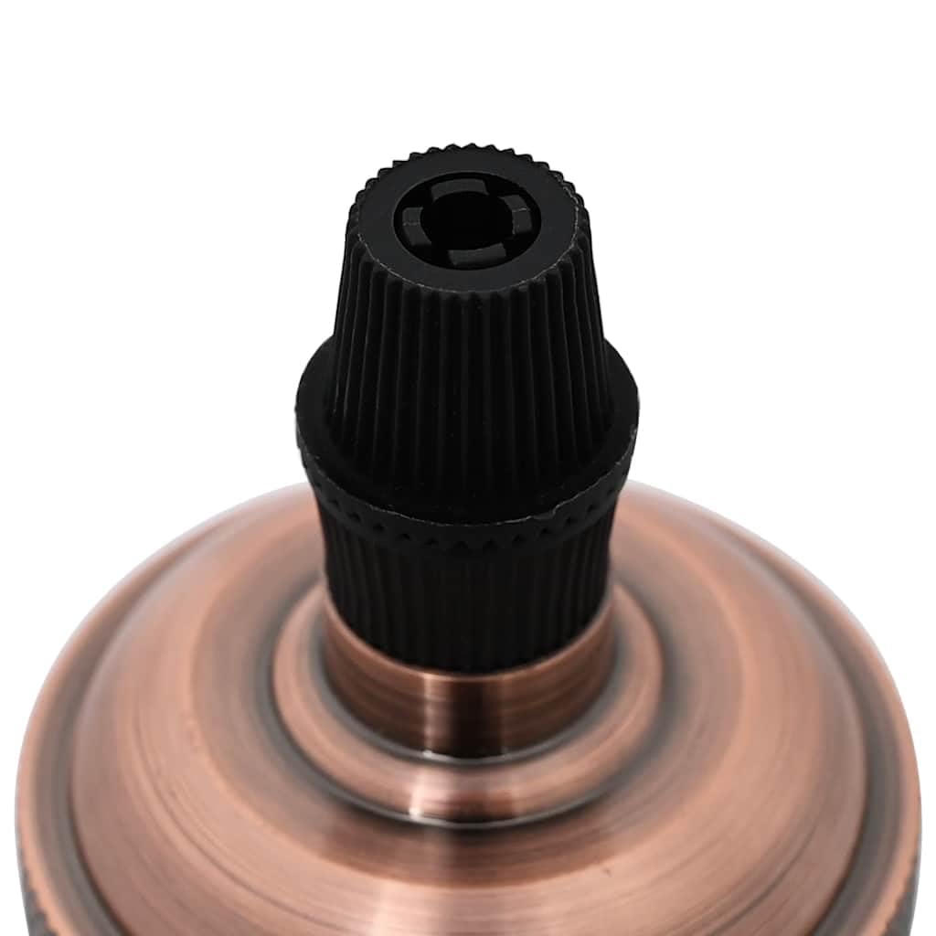 Lampenfassungen 2 Stück Rot-Bronze E27 Aluminium Vintage-Design mit robustem Griff für Innenräume, ideal für Beleuchtungskörper, Dekoration und Renovierung, langlebige Verkabelung