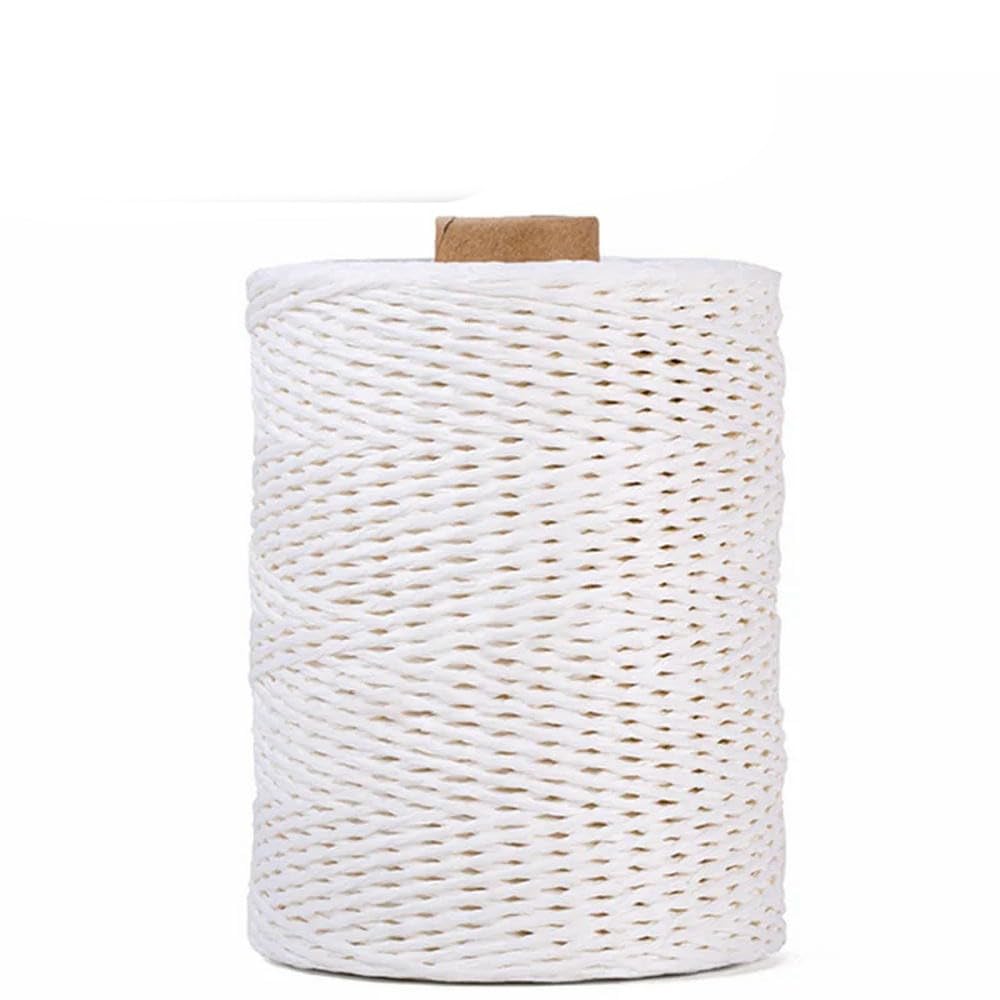VIXDA Double-Stranded Raffia Paper Yarns 300m 1.5-2mm Thin Yarn for DIY Handmade Sunhat Beach Bag Material Home & Garden