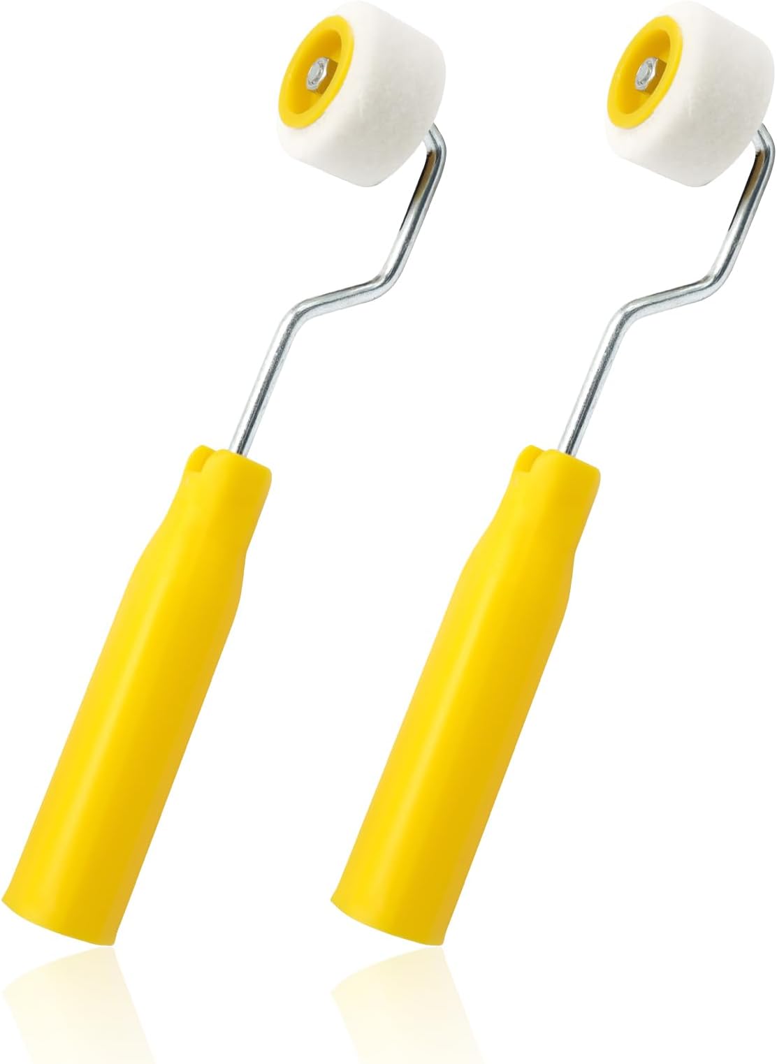 2Pcs Foam Paint Roller 4/5 Inch, Mini Paint Rollers Wool Brushes, Touch up Trim Edge Tiny Painting Tool for Professional Painting Results/DIY