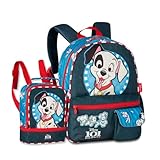 Kit Mochila Costas com Lancheira Térmica Escolar Infantil 101 Dálmatas